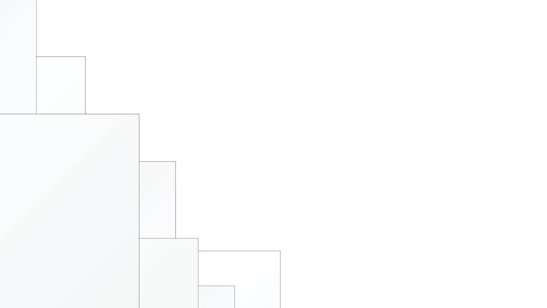 Abstract modern elegant white and gray gradient square shape with thin lines. eps 10 vector