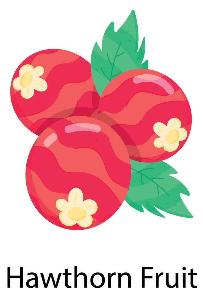 Exotic Fruits Flat Stickers vector