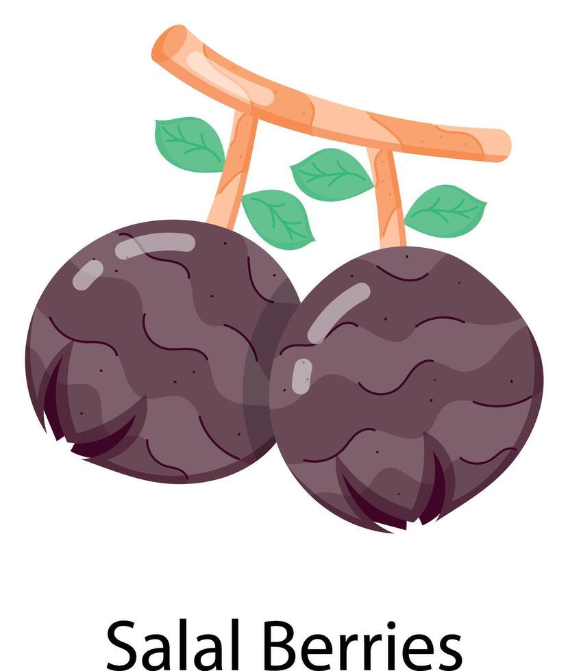 Exotic Fruits Flat Stickers vector