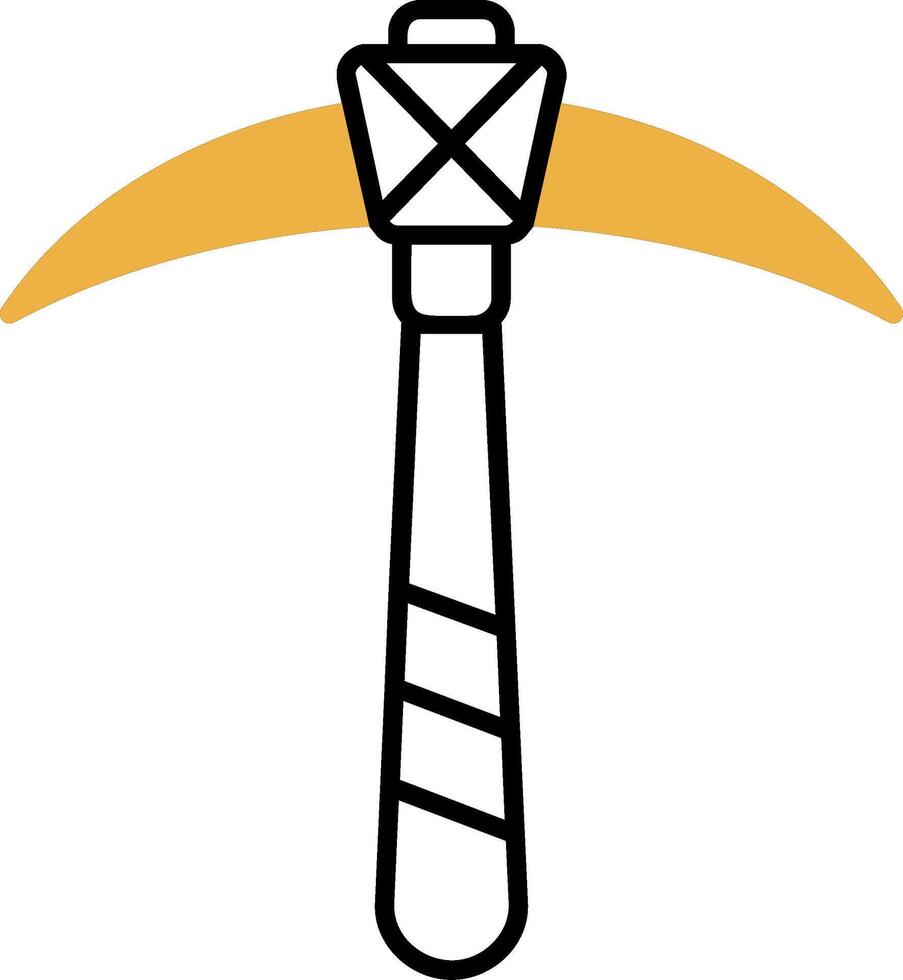 Pick Skined Filled Icon vector