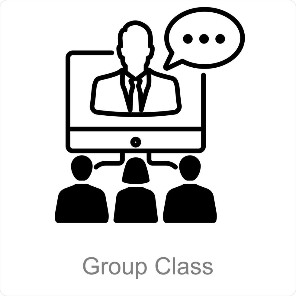 Group Class and team icon concept vector