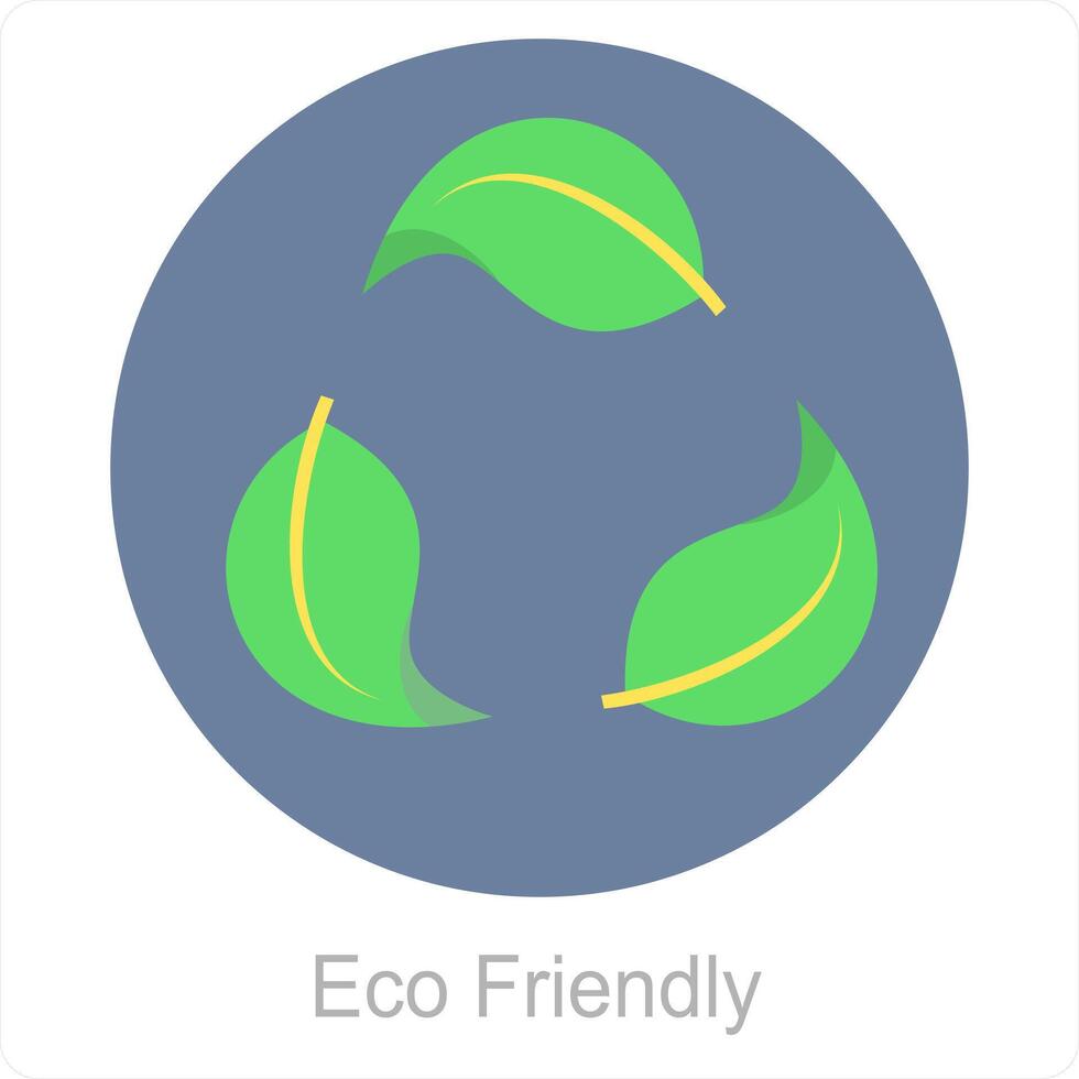 eco simpático y verde icono concepto vector