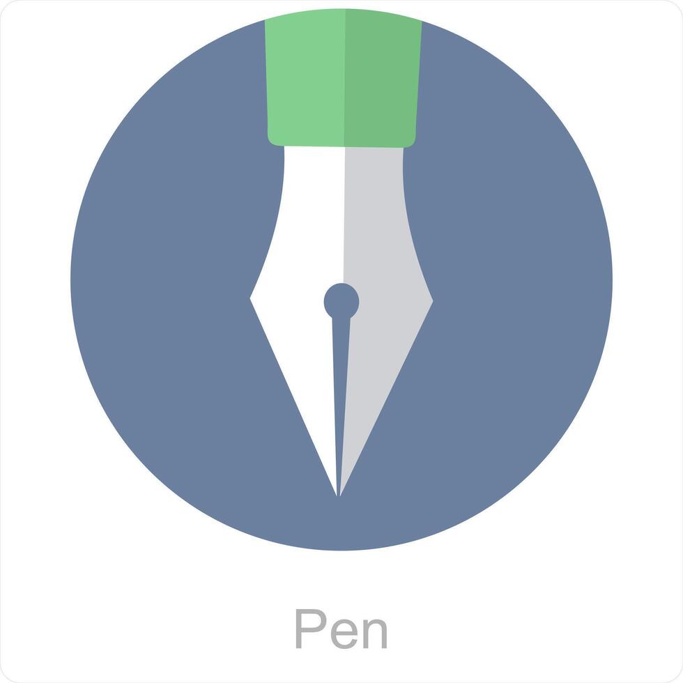 Pen and write icon concept vector