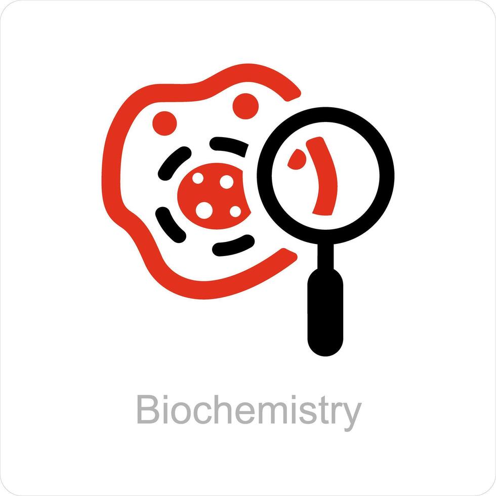 Biochemistry and chemistry icon concept vector