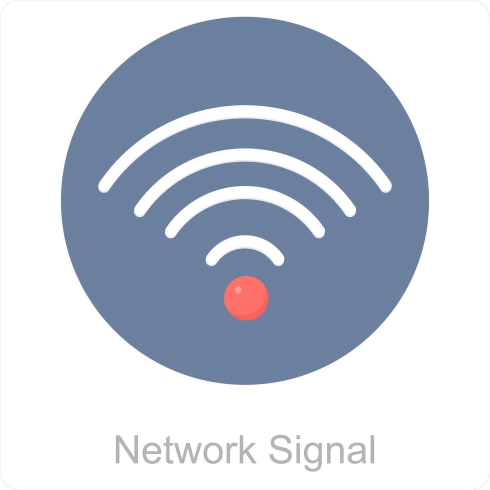 Network Signal and connection icon concept vector