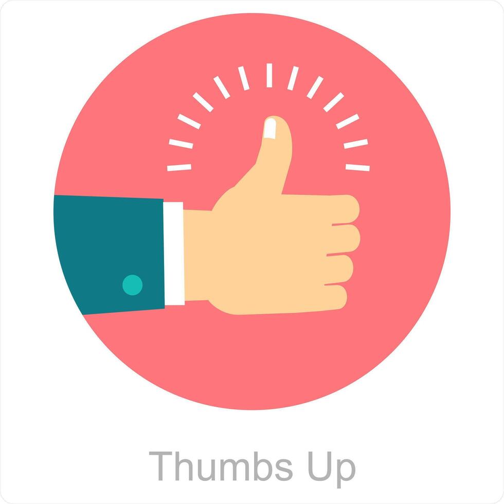 Thumbs Up and like icon concept vector