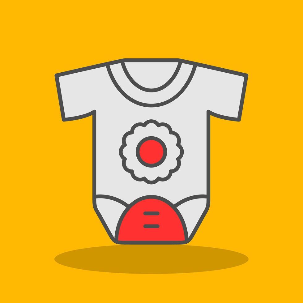 Newborn Filled Shadow Icon vector