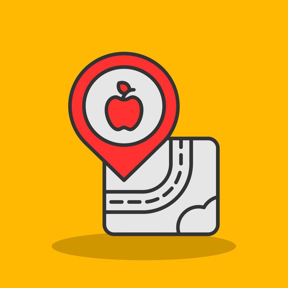 Glossaries Filled Shadow Icon vector