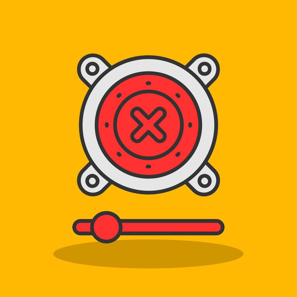 Speaker Filled Shadow Icon vector