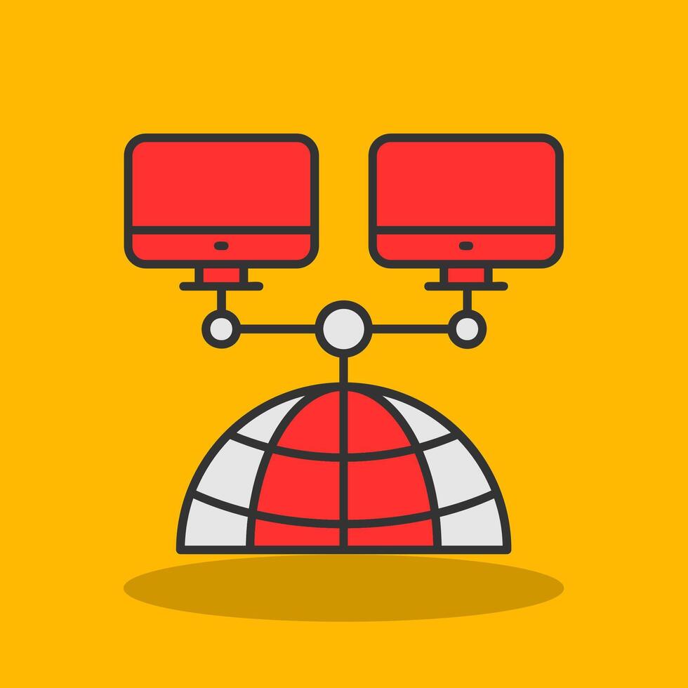 Network Filled Shadow Icon 41658784 Vector Art at Vecteezy