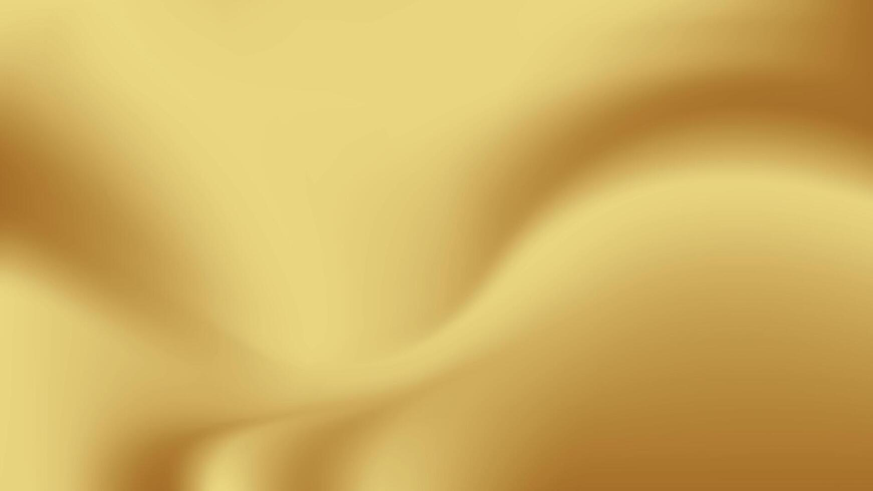 Gold abstract blurred gradient background. Vector illustration.