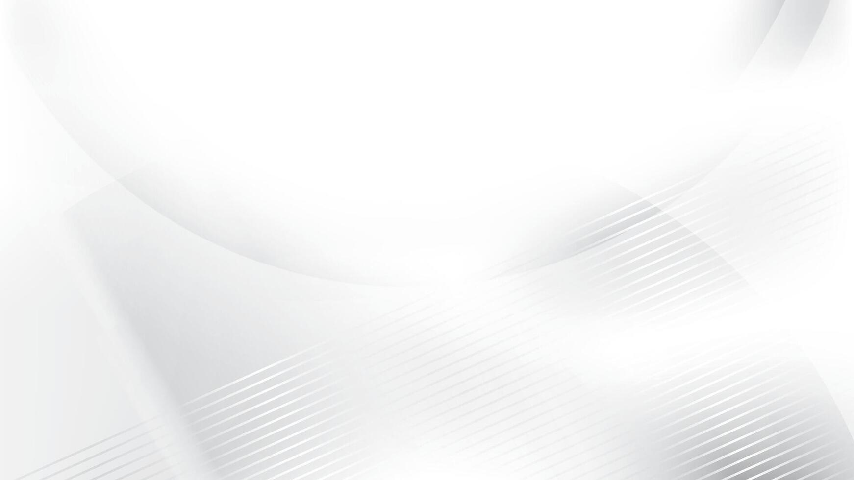 Abstract  white and gray color, modern design stripes background with geometric round shape. Vector illustration.