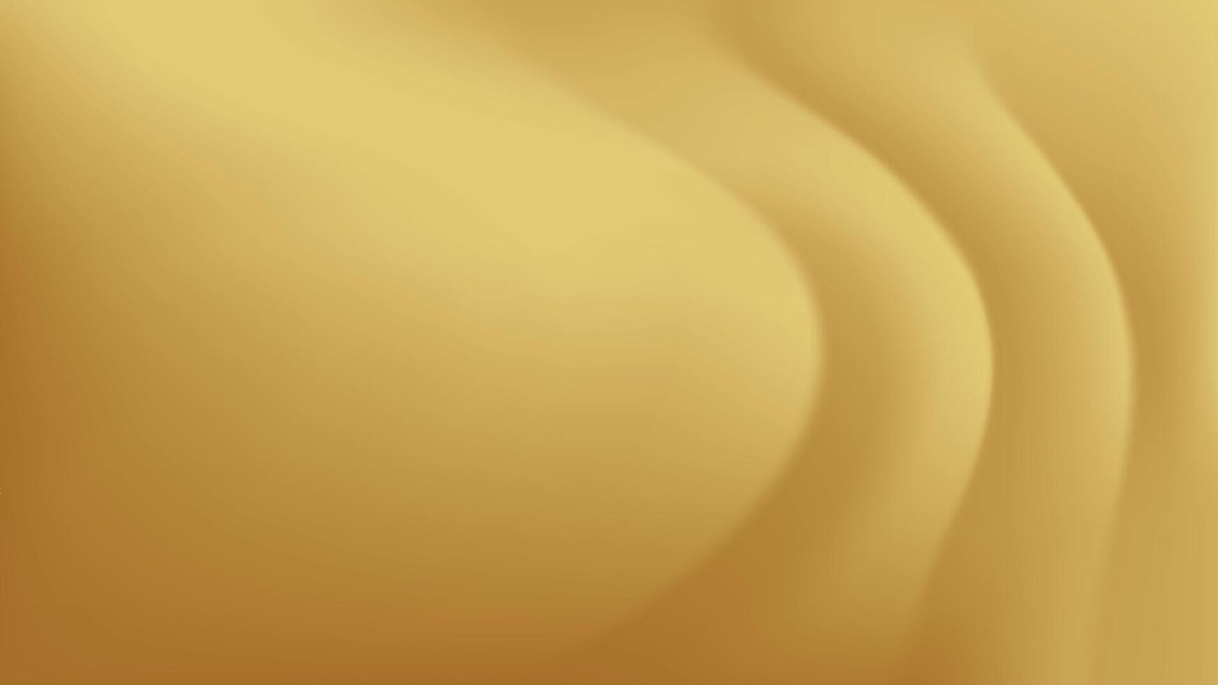 Gold abstract blurred gradient background. Vector illustration.