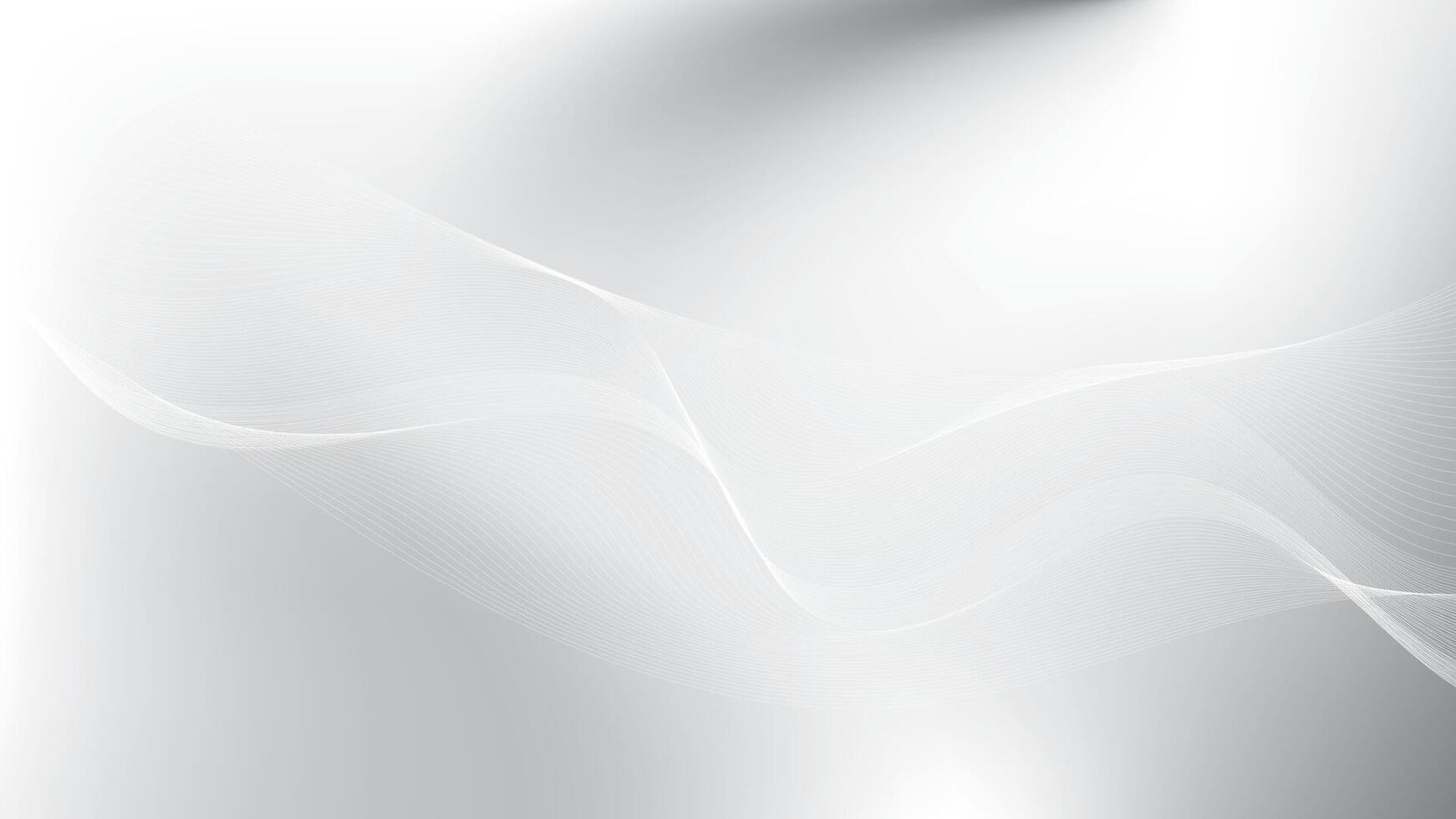 Abstract  white and gray color, modern design stripes background with curve lines, wavy pattern. Vector illustration.