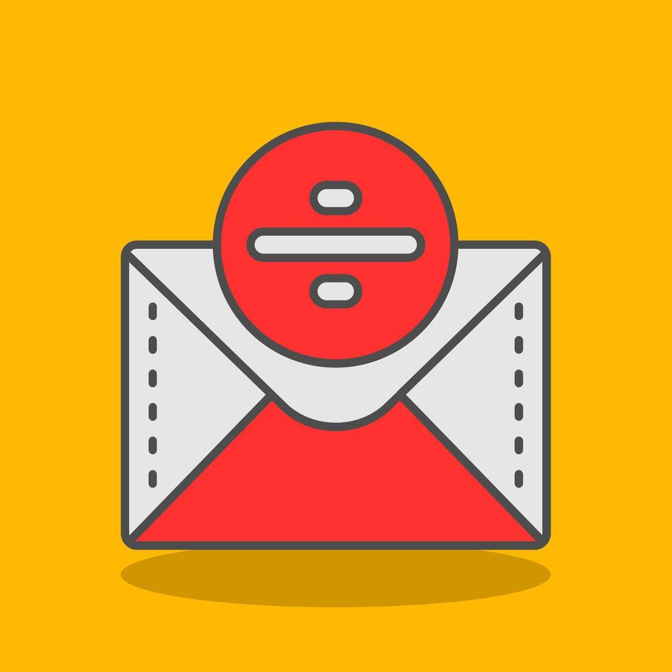 Divide Filled Shadow Icon vector