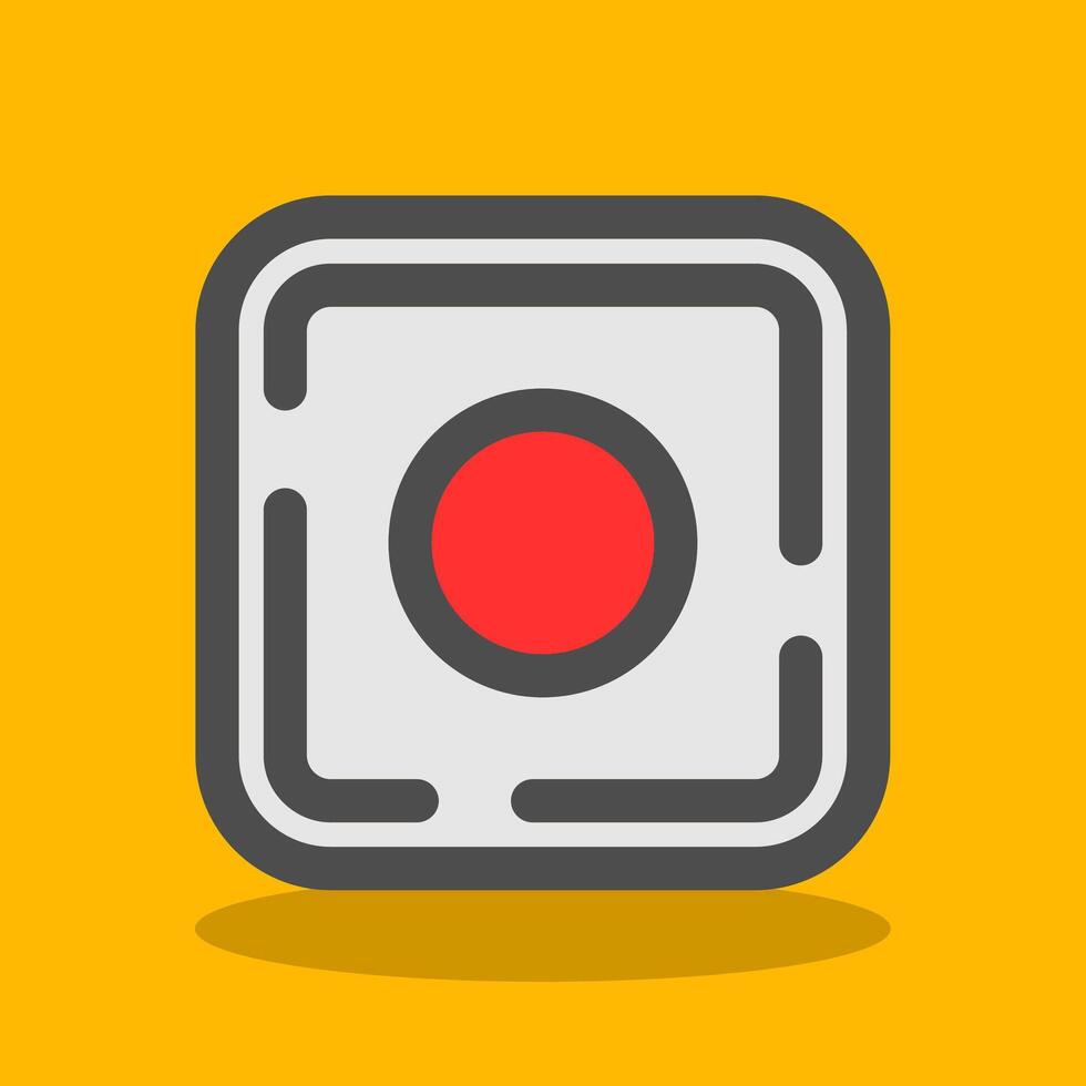 Dot Filled Shadow Icon vector