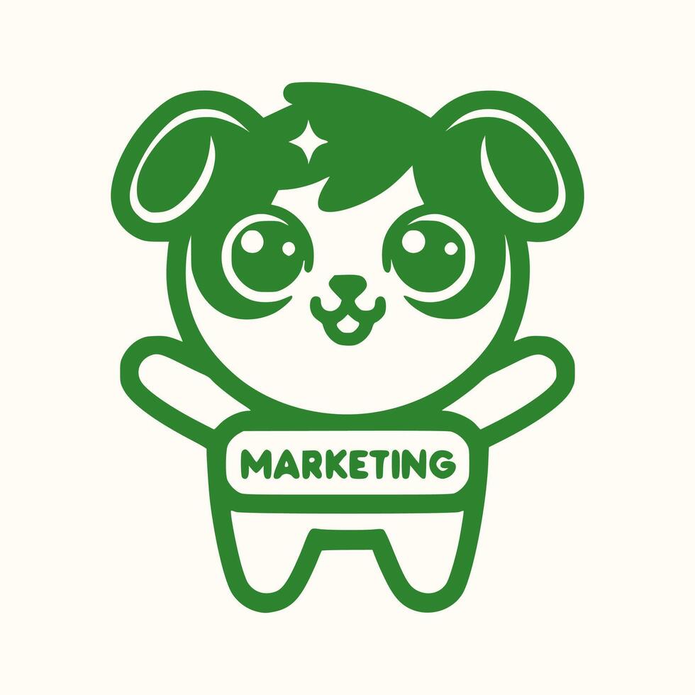 Cute marketing vector Art Style