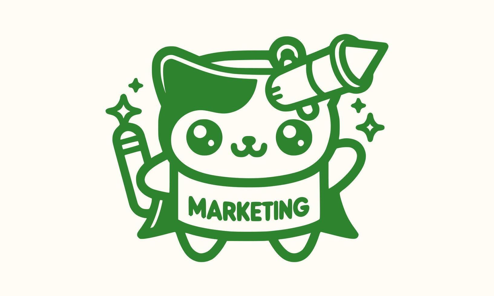 Cute marketing vector Art Style