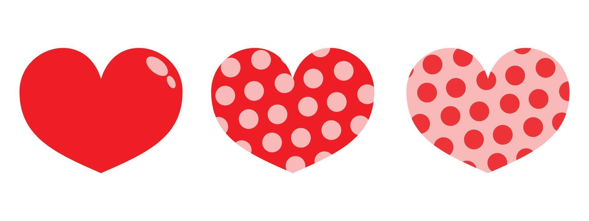 Love icon set vector