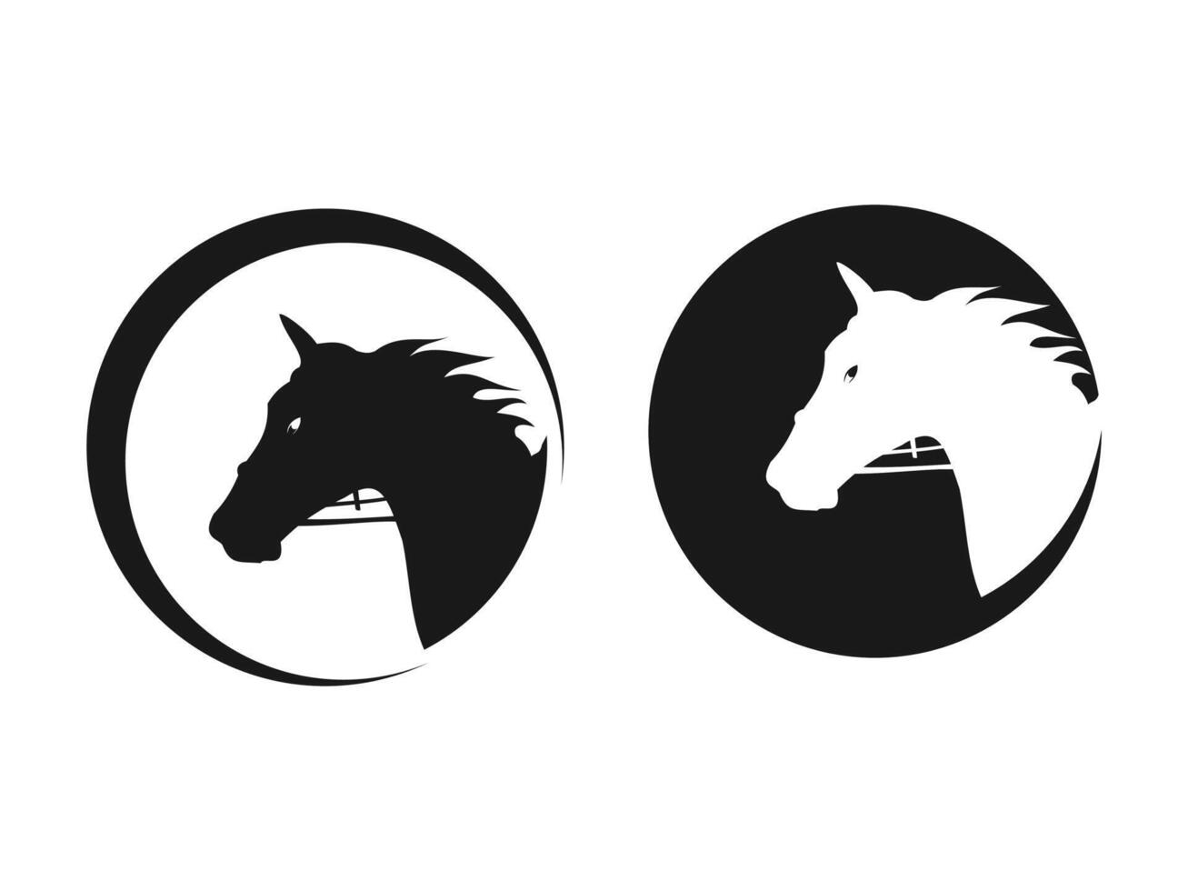 Horsemen icon silhouette vector