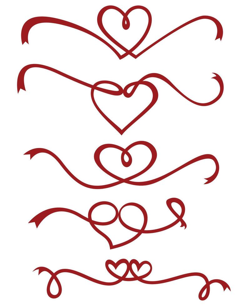 Ribbon icon set vector