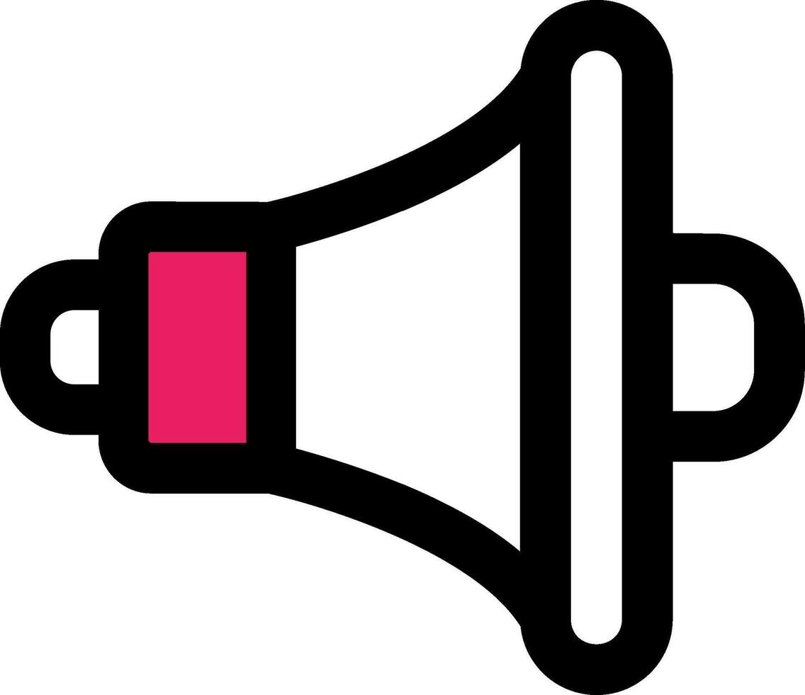 Speaker Filled Half Cut Icon vector