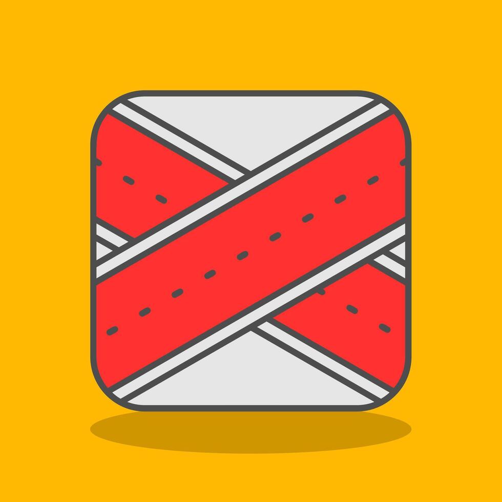 Overpass Filled Shadow Icon vector