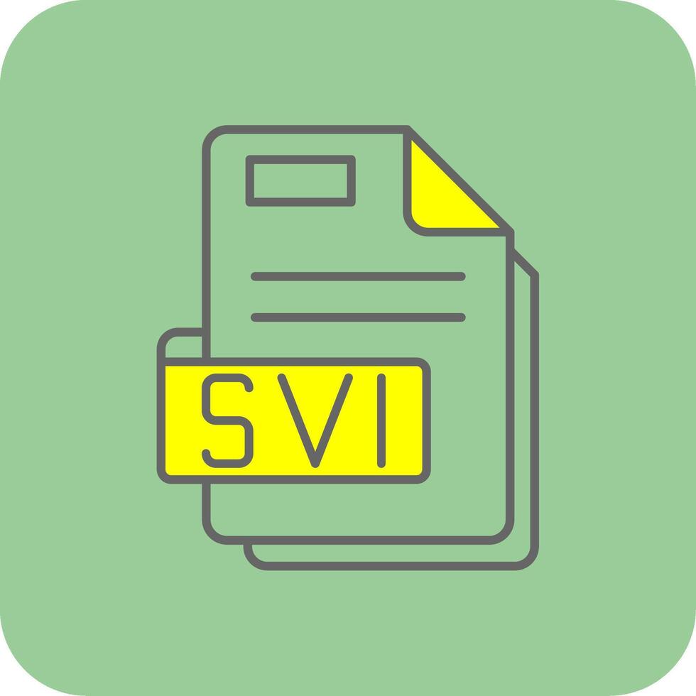 svi lleno amarillo icono vector