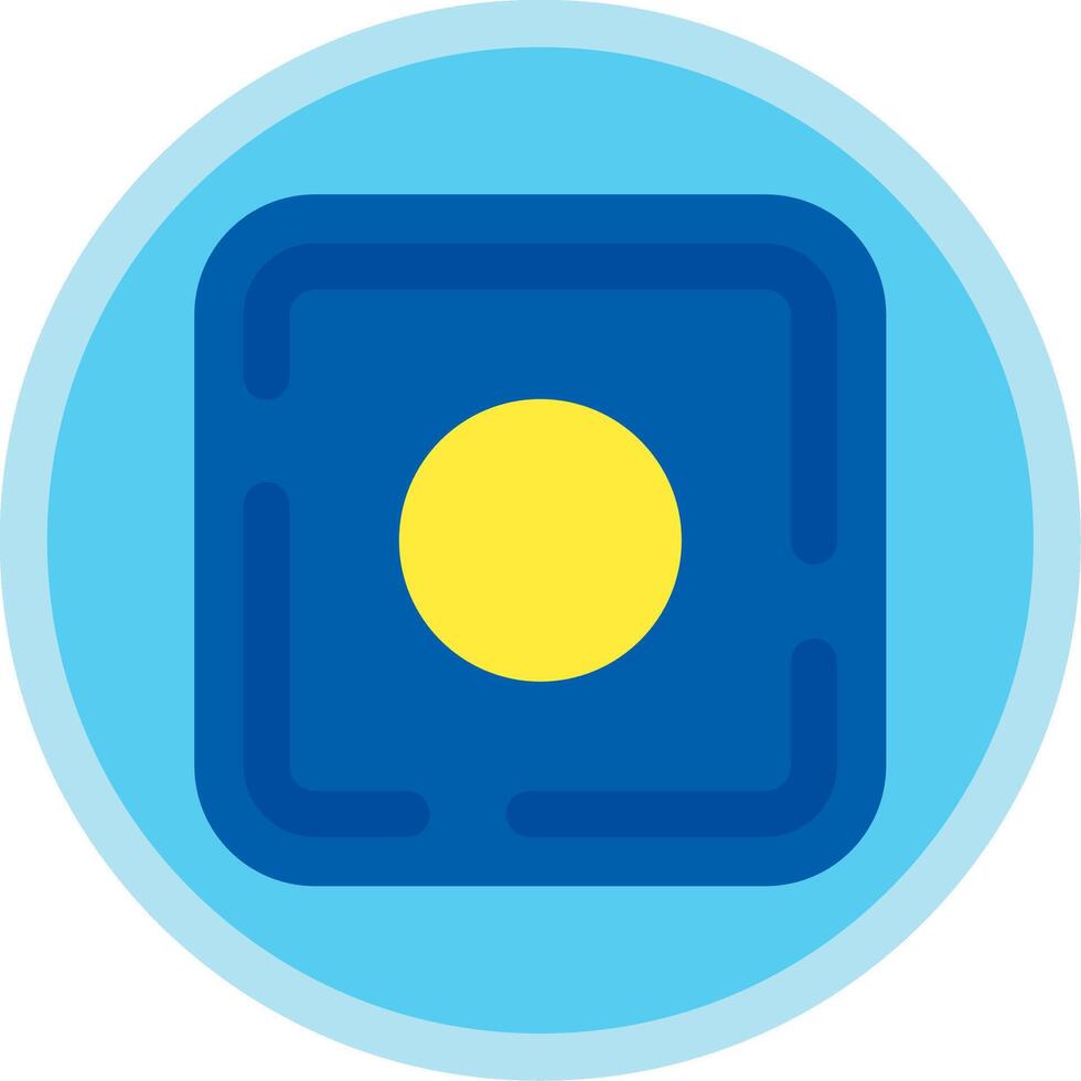 Dot Flat Multi Circle Icon vector