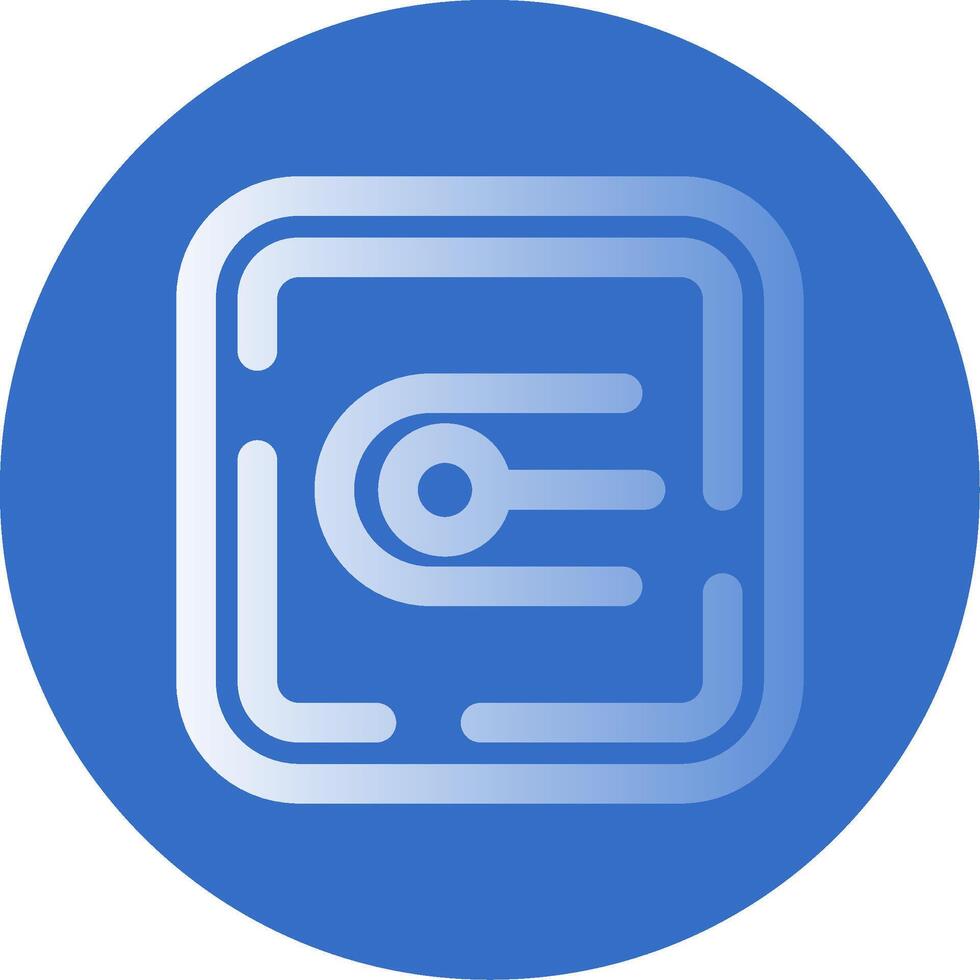 Endpoint Gradient Line Circle Icon vector