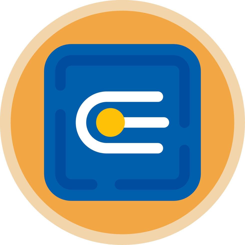 Endpoint Flat Multi Circle Icon vector