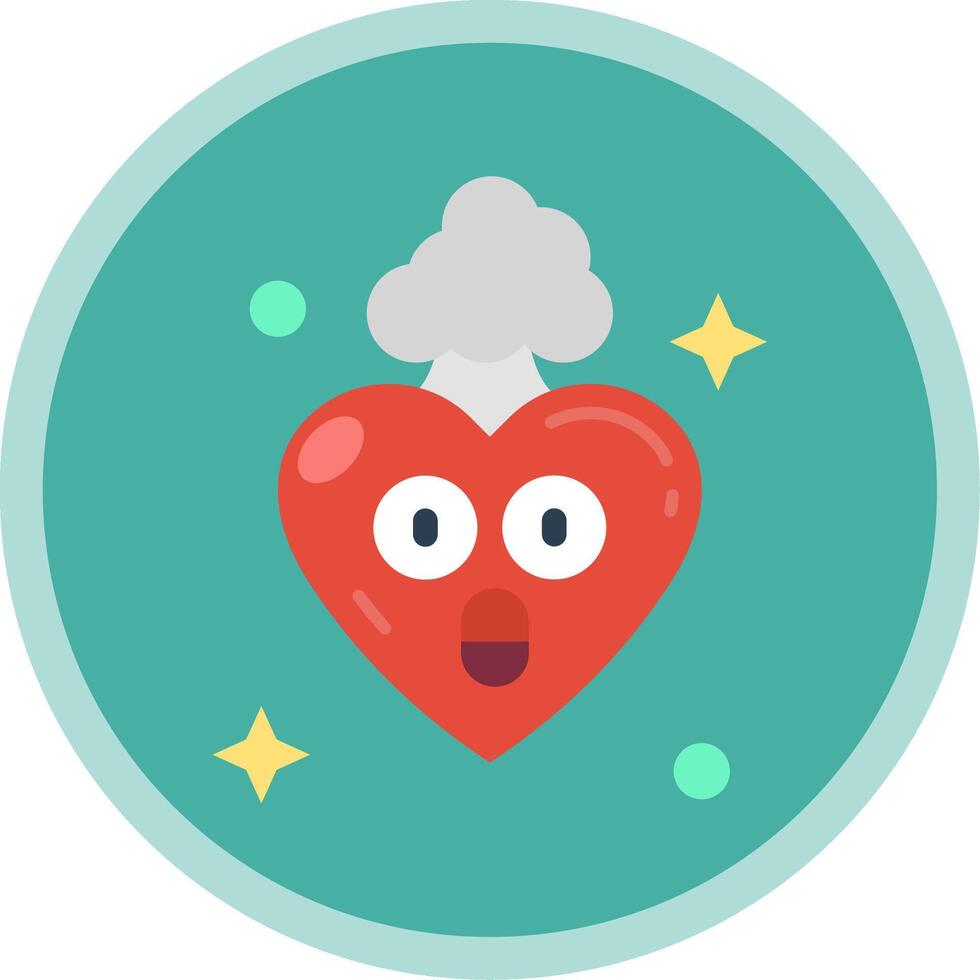 Exploding Flat Multi Circle Icon vector