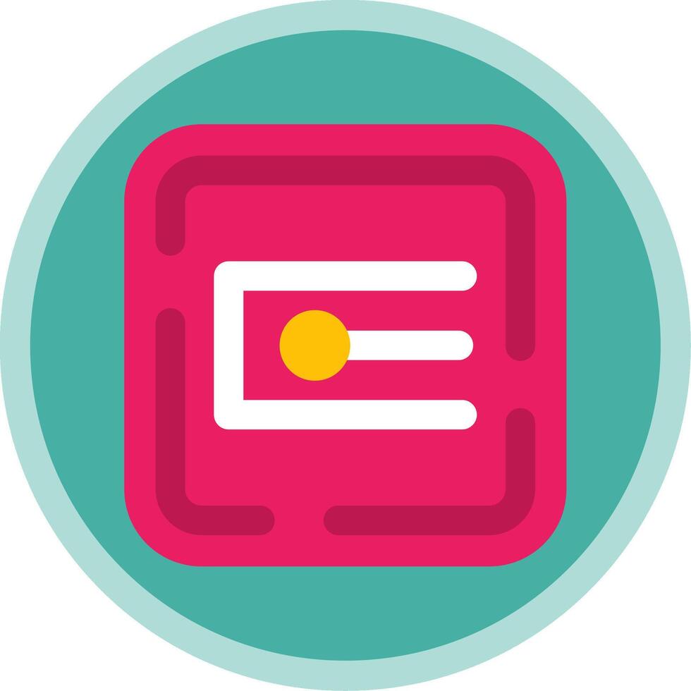 Endpoint Flat Multi Circle Icon vector
