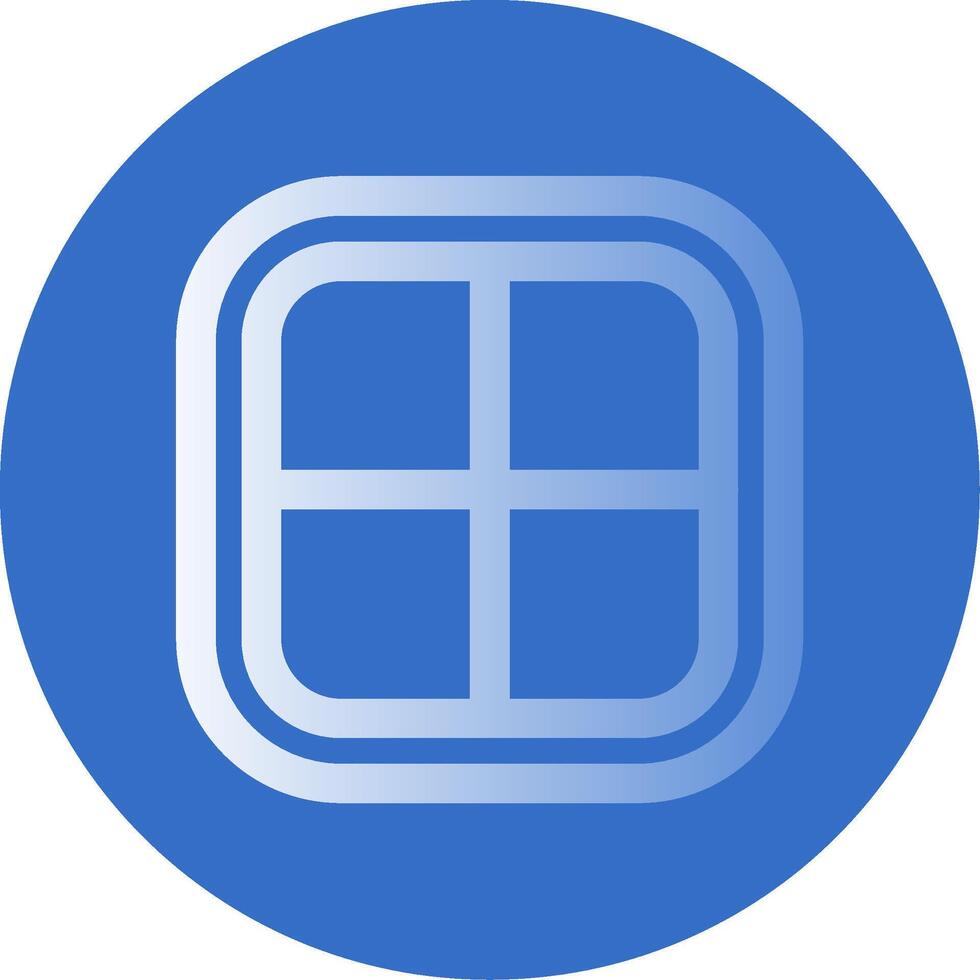 Layout Gradient Line Circle Icon vector
