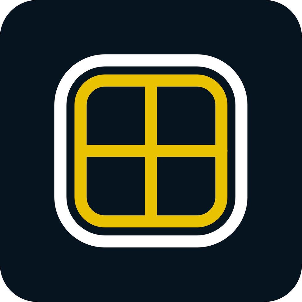 Layout Line Yellow White Icon vector