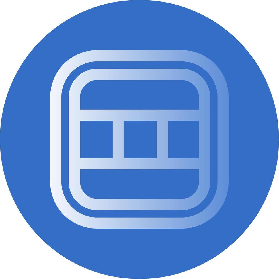 Layout Gradient Line Circle Icon vector