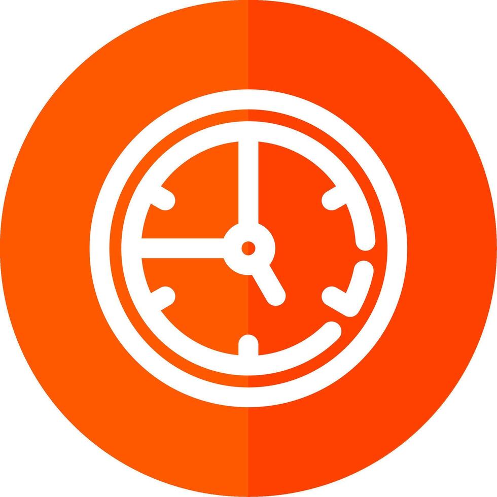 Time Line Red Circle Icon vector