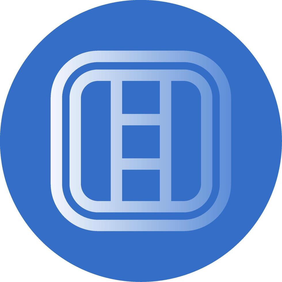 Layout Gradient Line Circle Icon vector