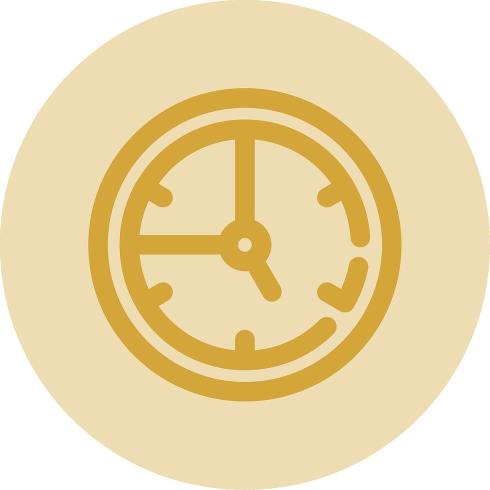 Time Line Yellow Circle Icon vector