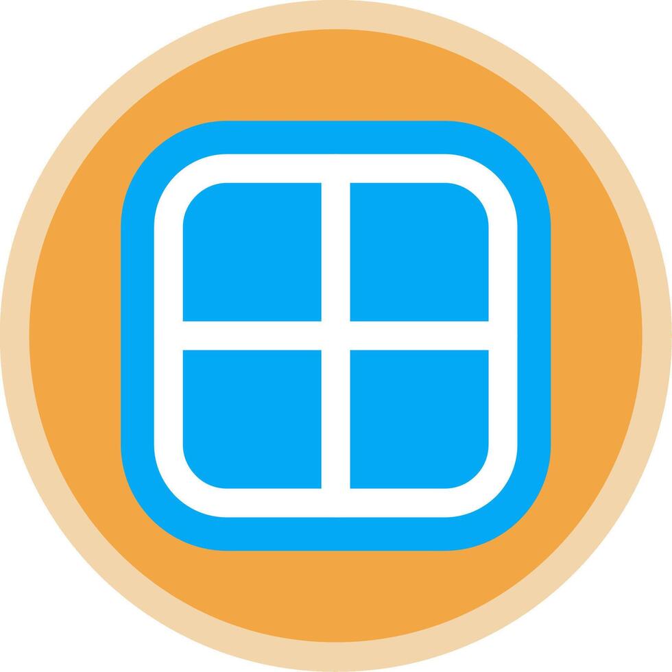 Layout Flat Multi Circle Icon vector