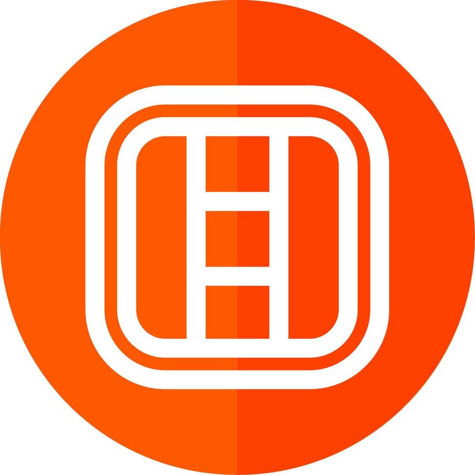 Layout Line Red Circle Icon vector