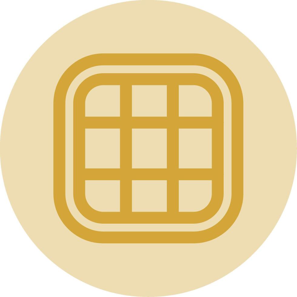 Layout Line Yellow Circle Icon vector