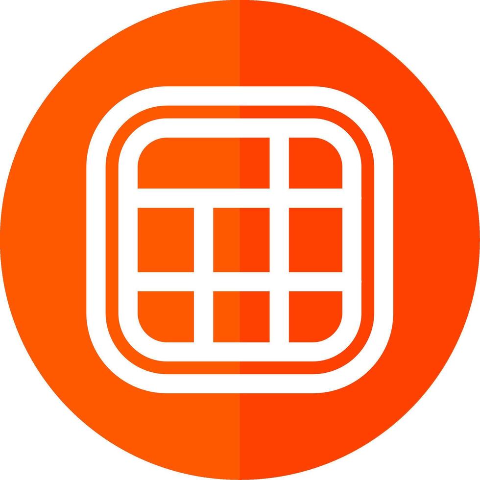 Layout Line Red Circle Icon vector