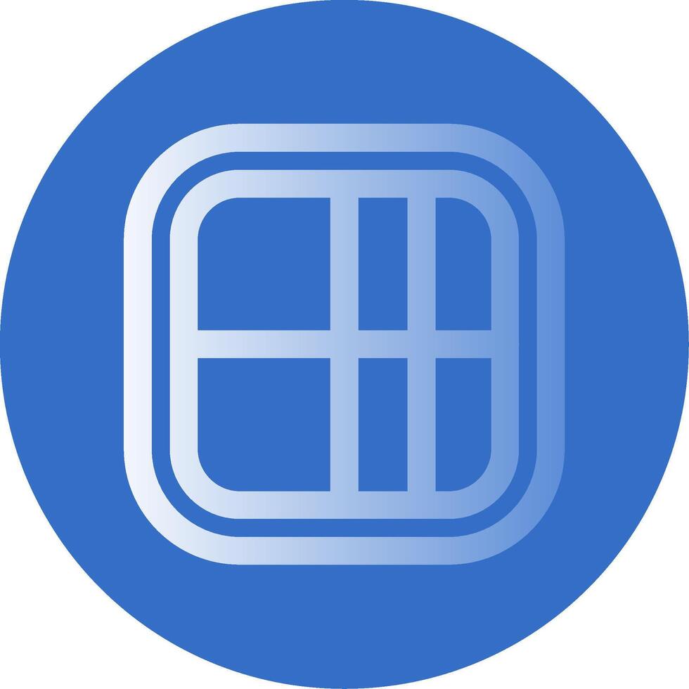 Layout Gradient Line Circle Icon vector