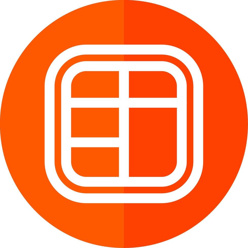 Layout Line Red Circle Icon vector