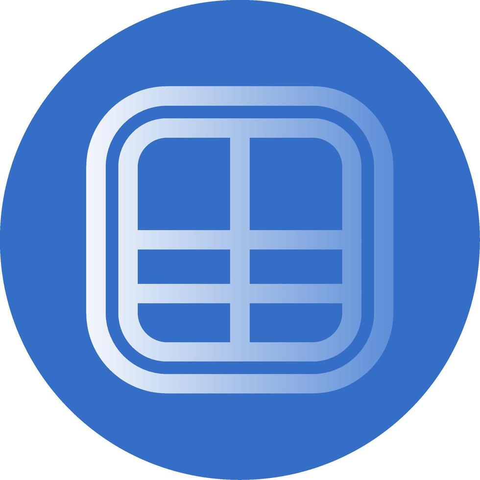 Layout Gradient Line Circle Icon vector
