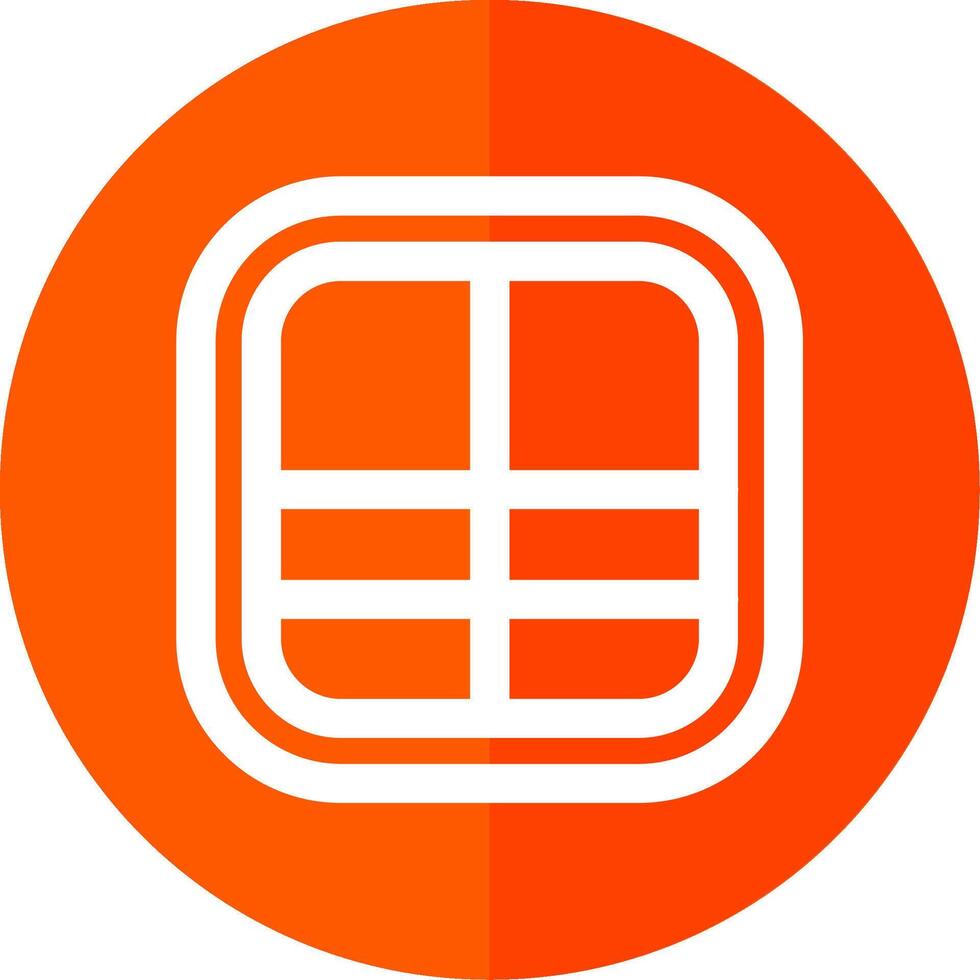 Layout Line Red Circle Icon vector