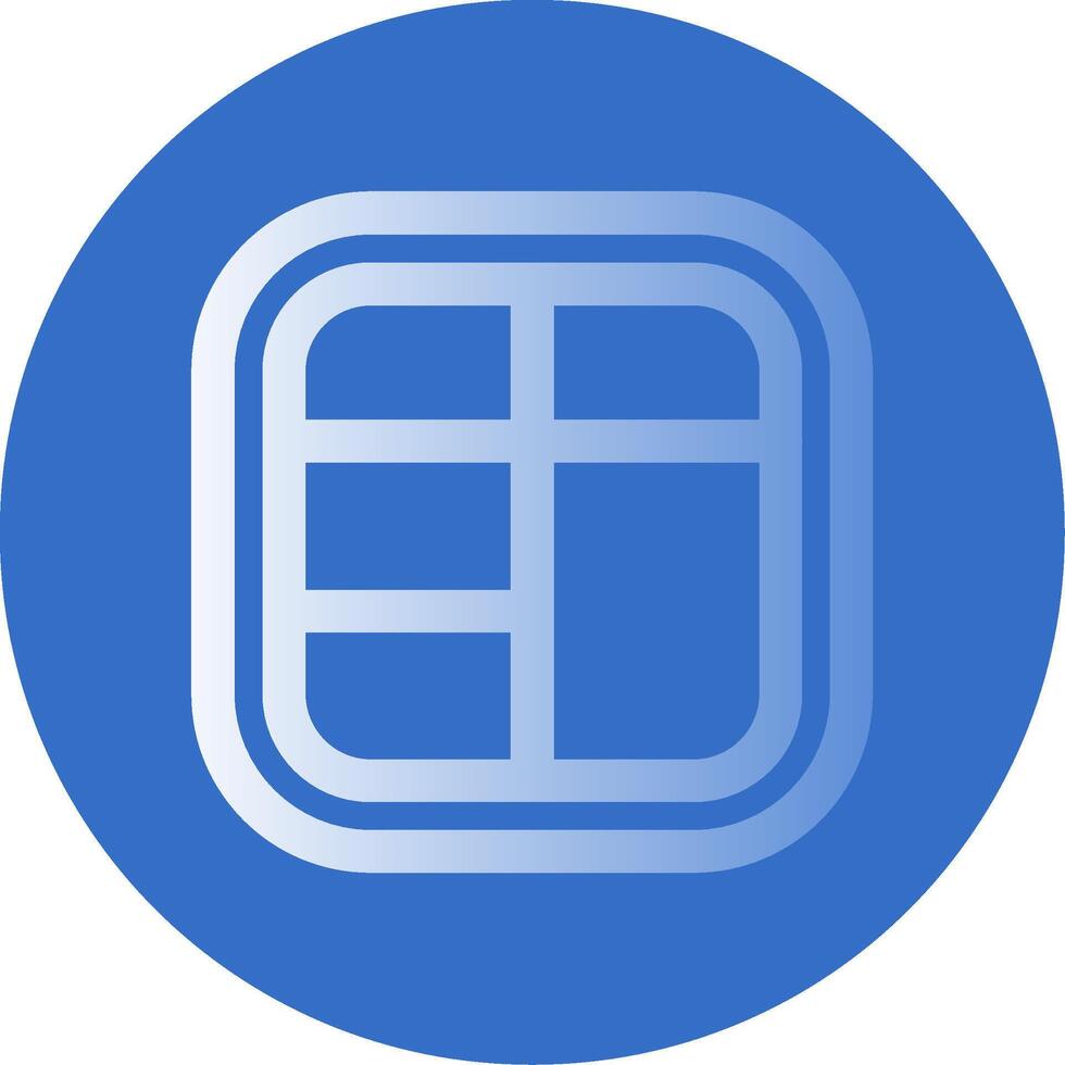 Layout Gradient Line Circle Icon vector