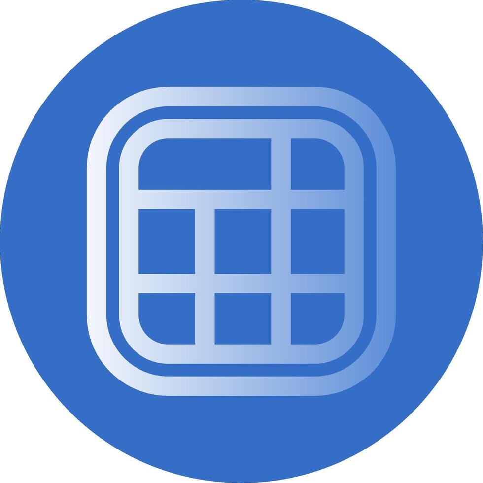 Layout Gradient Line Circle Icon vector