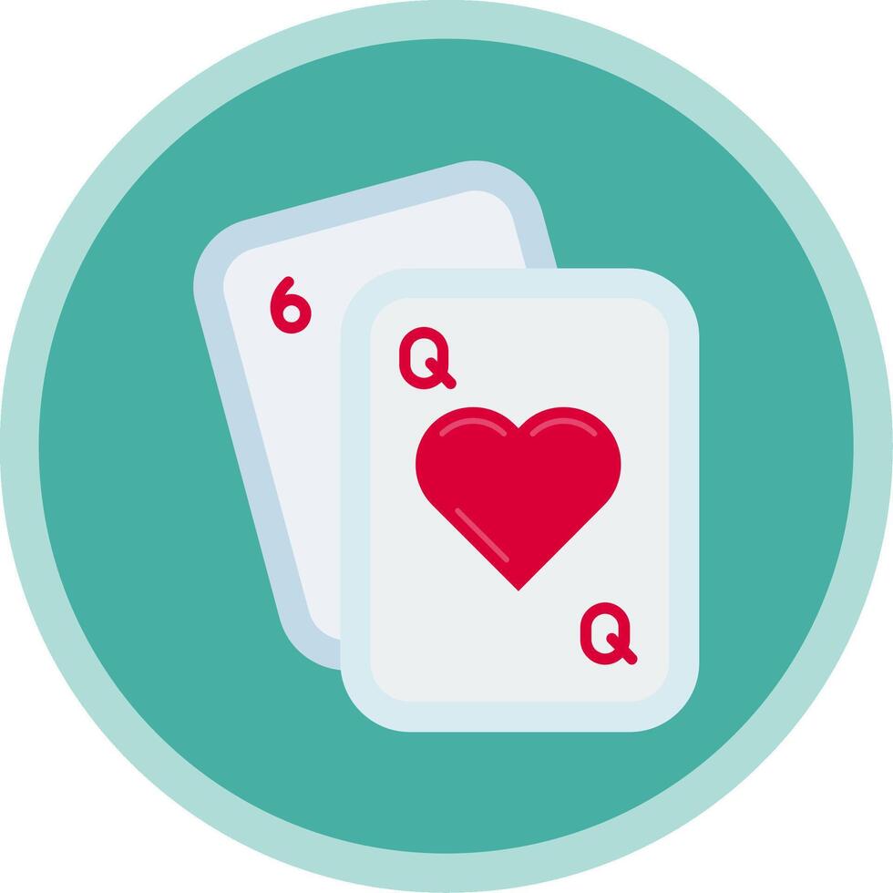 Poker Flat Multi Circle Icon vector